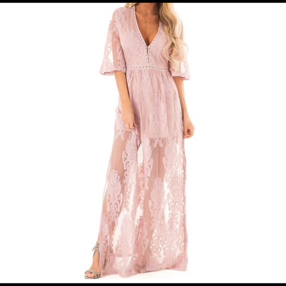 Dresses & Skirts - Sheer dress with shorts underneath !!Offers!!